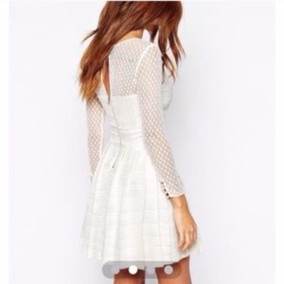 Mesh White/Silver Dress Bought From ASOS - Picture 3 of 6